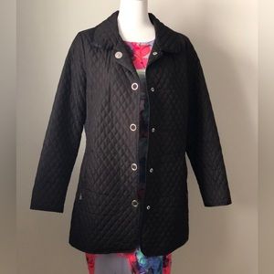 Black quilted lightweight jacket - size Medium - Laura